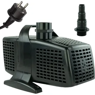 Kerry Electronics Teichpumpe 230 V – 12.000 L/H, 10m Kabel, 5m Förderhöhe, Vorfilter, 175 Watt Wasserpumpe, Bachlaufpumpe, Wasserspielpumpe | Brunnenpumpe | Tauchpumpe | Springbrunnen-Pumpe | KEP12000N