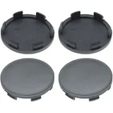 4 Nabenkappen Ø 60,0 mm - 56,0 mm / rund flach / Klebefläche
