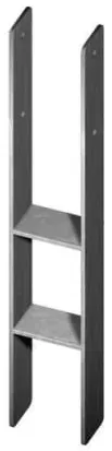 Pfostenanker-H verzinkt 121x600x5,5mm