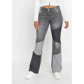 bonprix Schlagjeans Regular Fit Grau 38