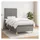 vidaXL Boxspringbett 100 x 200 cm Dunkelgrau