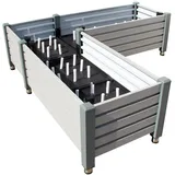 NATIV Hochbeet Milano 169 x 60 x 51 cm Schwarz