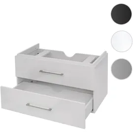 Mendler Premium Waschbeckenunterschrank HWC-D16, Waschtischunterschrank Waschtisch Badmöbel, hochglanz 90cm ~ weiß