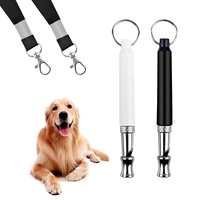 CUNTAUK Hundepfeife, 2 Stück Hundepfeife für Hunde zum Rückruftraining, verstellbare Hundepfeifen, Training, um Bellen zu stoppen, geräuschlose Kontrolle, Nachbarn Hund mit Schlüsselband