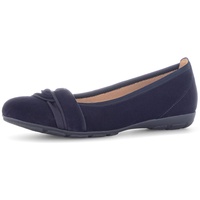 Gabor Damen Klassische Ballerinas, Frauen Flats,Sommerschuhe,Slipper,Ballerina-Schuhe,Ballett-Schuhe,Ballet-Flats,Atlantik,38.5 EU / 5.5 UK - 38.5 EU