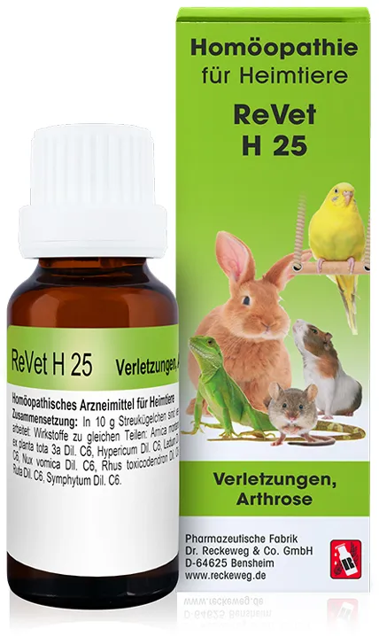 Revet H 25 Globuli f.Heimtiere 10 g