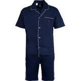 Ralph Lauren Ralph Lauren, Herren, Pyjama, Pyjama Casual Bequem sitzend S/S PJ SET-SLEEP-SET, Blau, S