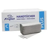 Fripa Plus Handtuchpapier 1-lagig C 50 cm Handtücher naturell 100 % Recycling, C-Falz, 1-lagig