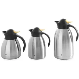 HENDI Isolierkanne schwarz/gelb 1,5 l