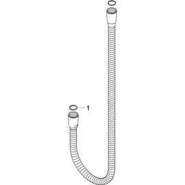 Hansgrohe Metallbrauseschlauch Axor 1250mm, brushed gold optic