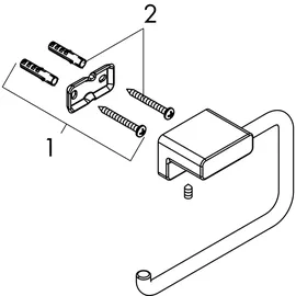 Hansgrohe AddStoris Papierrollenhalter 41771140