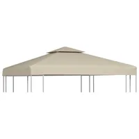 vidaXL Pavillon-Ersatzdach 310 g/m2 3 x 3 m Beige