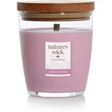 Woodwick nature's Wick Mittelgroße Kerze im Glas, Woodland Rose