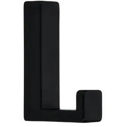 Garderoben-Haken,Clite,einfach,Einfachhaken,B15mm,H61mm,schwarz matt