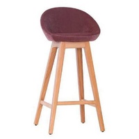 JVmoebel Stuhl Modern Lila Stuhl Designer Barhocker Holzstuhl stilvoll Luxus Möbel (1 St), Made in Europa lila