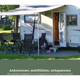 BestLivings Vorzeltteppich 300x600 cm – Camping Matte mit Ösen, Outdoor Teppich inkl. 12 Kunststoff Heringe & Tragetasche, Markisenteppich