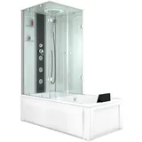 AcquaVapore Whirlpool Wanne Duschtempel Dusche Duschkabine K05-r00 90x180 cm ohne 2k Scheiben Versiegelung
