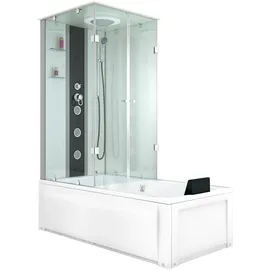 AcquaVapore Whirlpool Wanne Duschtempel Dusche Duschkabine K05-r00 90x180 cm ohne 2k Scheiben Versiegelung