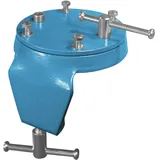 BROCKHAUS HEUER Schraubstock Metall 120 mm blau