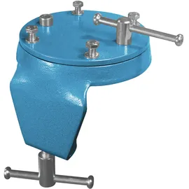 BROCKHAUS HEUER Schraubstock Metall 120 mm blau