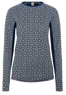 Damen-T-Shirt Kari Traa Rose Light Ls Größe: M /  blau/hellblau