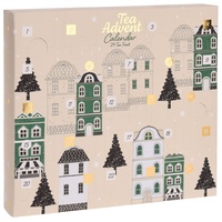 Tee Adventskalender 2023 klein - 23 x 21 cm - Weihnachten Advent Kalender Probier Set Geschenkidee
