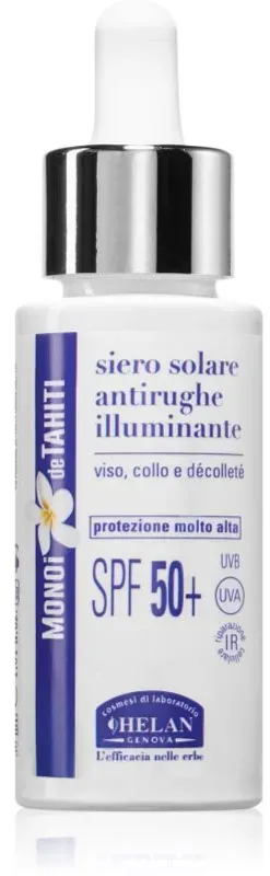 Helan MONOÏ de TAHITI Sun Serum aufhellendes Serum gegen Falten SPF 50+ 30 ml