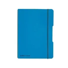 Herlitz Notizbuch DIN A5, 40 Blatt, kariert blau,