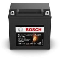 Bosch Motorradbatterie YB9-B 9Ah 100A Gel Technologie zyklenfeste Starterbatterie, lagerfähig, wartungsfrei