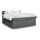 vidaXL Boxspringbett 180 x 200 cm Dunkelgrau