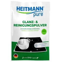 Heitmann pure Glanz- & Reinigungspulver, Universeller Polierer und Haushaltsreiniger, 30 g - Beutel