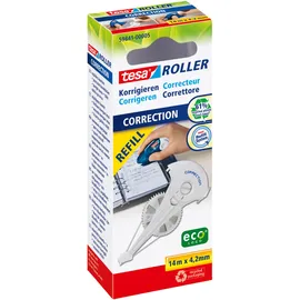 Tesa Korrekturroller Nachfüllkassette 4,2 mm Weiß 14 m