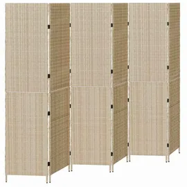 vidaXL Raumteiler Beige 292 x 180 cm Poly-rattan