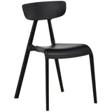 Livetastic Stuhl-Set, Schwarz, Kunststoff, Rundrohr, 49x79.5x54 cm, Esszimmer, Stühle, Esszimmerstühle, Esszimmerstühle-Set