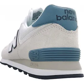 New Balance 574 Herren Weiß/Silber 42