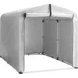 SoBuy Fahrradgarage für 2-4 Fahrräder wetterfest Silber