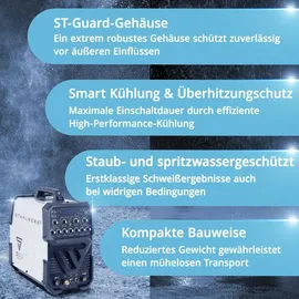 STAHLWERK Schutzgas-Schweißgerät AC/DC WIG 200 Puls ST