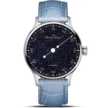 MeisterSinger Pangaea Aventurine Leder 40 mm PMN9908AV