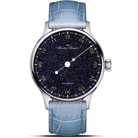MeisterSinger Pangaea Aventurine Leder 40 mm PMN9908AV
