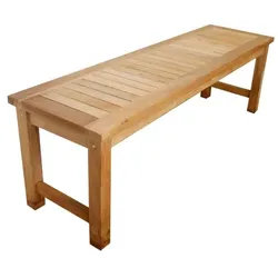 Lex Premium Teak Parkbank Gartenbank Sitzbank Gartenmöbel Holzbank nachhaltig 150cm : 150 cm
