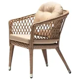 Xlmoebel Sessel Stilvoller Terrassen-Loungesessel aus modernem Rattan in Beige - (Sessel), Hergestellt in Europa beige