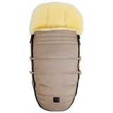Kaiser Lammfell-Fußsack Love the Nature für Kinderwagen, Buggy & Fahrradanhänger - Sand Melange
