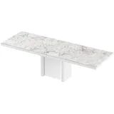 designimpex Esstisch Design Esstisch HFE-111 Hochglanz ausziehbar Tisch Esszimmer 160 - 256 weiß