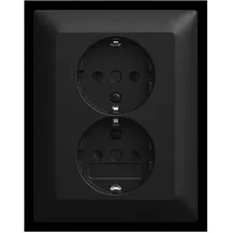 Busch-Jaeger Doppelsteckdose 2 St. Schwarz