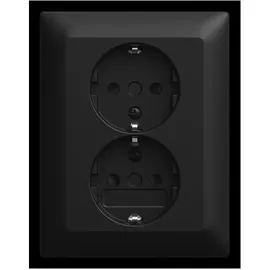 Busch-Jaeger Doppelsteckdose 2 St. Schwarz