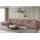 Fun Möbel Wohnlandschaft U-Form Stoff 2-Sitzer Rosa