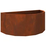 vidaXL Pflanzkübel Rostig 90 x 45 x 35 cm Wetterfeststahl 883695