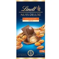 Lindt Tafelschokolade Nuss Deluxe Milch Mandel, 110g