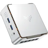 NiPoGi Pinova P2 Mini PC W-11 Pro, АMD Ryzen 4300U(bis zu 3,70 GHz), 16 GB DDR4 512 GB M.2 SSD Mini Desktop Computer, HDMI 2.0, DP, Typ-C, 4K Triple Display Micro-PC mit VESA für Schule/Büro/Heim.