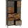 Mendler Apothekerkommode 136 x 73 x 35 cm natur / Silber